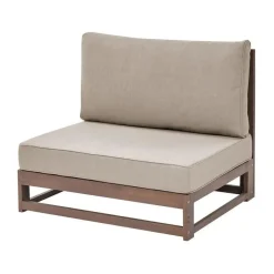 Beliani TIMOR - Loungebank 3-zits - Donker - Acaciahout Discount