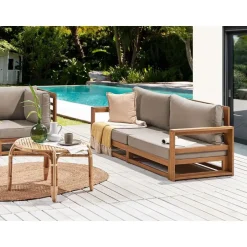 Beliani TIMOR II - Tuinbank 2-zits - Lichthout - Gecertificeerd Acaciahout New