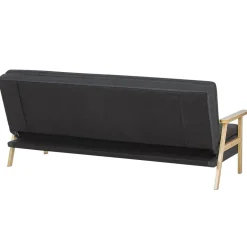 Beliani TJORN - Slaapbank - Donkergrijs - Polyester Clearance