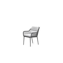 Garden Impressions Toledo dining fauteuil - carbon black - dark grey - valley sand Discount