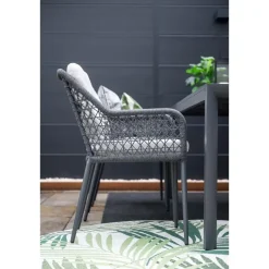 Garden Impressions Toledo dining fauteuil - carbon black - dark grey - valley sand Discount