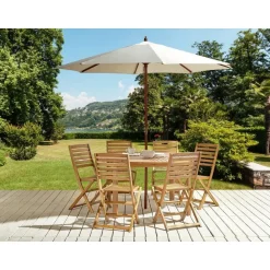 Beliani TOLVE - Tuinmeubel set - Lichte houtkleur - Acaciahout Discount