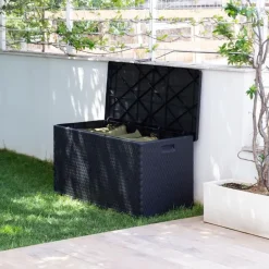 Toomax Rattan opbergbox - 420L - antraciet Clearance