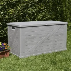 Toomax Wood opbergbox - 420L - Grijs Discount