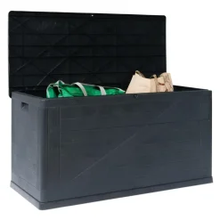 Toomax Wood opbergbox - 420L - Antraciet Online