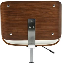 Leen Bakker TOTOWA - Bureaustoel - Donkerhout/Zwart - Kunstleer Sale