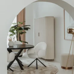 Tower living Corbetta wandkast 2 deurs wit/grijs mdf 145x45x180cm Clearance