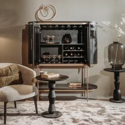 Tower living Rivello barkast 2 deurs zwart 135x45x150cm Online