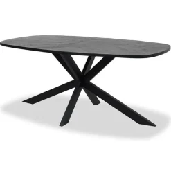 Tower living Silvi eettafel visgraat zwart 240x100x78 Clearance