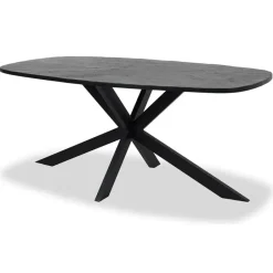 Tower living Silvi eettafel visgraat zwart 220x110x78 New