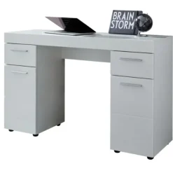 Trendteam Modern Bureau Amanda - 120 x 41 x 76 cm - High Glossy White Best