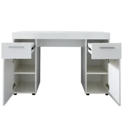 Trendteam Modern Bureau Amanda - 120 x 41 x 76 cm - High Glossy White Best