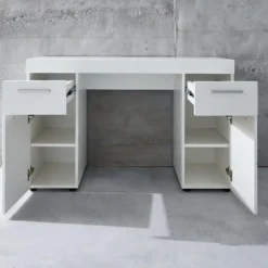 Trendteam Modern Bureau Amanda - 120 x 41 x 76 cm - High Glossy White Best