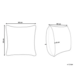 Beliani TRIGLAV - Hoofdkussen set van 2 - Wit - 50 x 60 cm - Laag - Polyester Hot