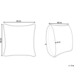 Beliani TRIGLAV - Hoofdkussen set van 2 - Wit - 50 x 60 cm - Laag - Polyester Hot