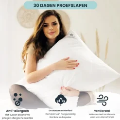 Troonz Hoofdkussen Six Bamboe - 60 x 70 cm New