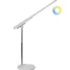 Leen Bakker TUCANA - Bureaulamp LED - Wit - Synthetisch materiaal Best