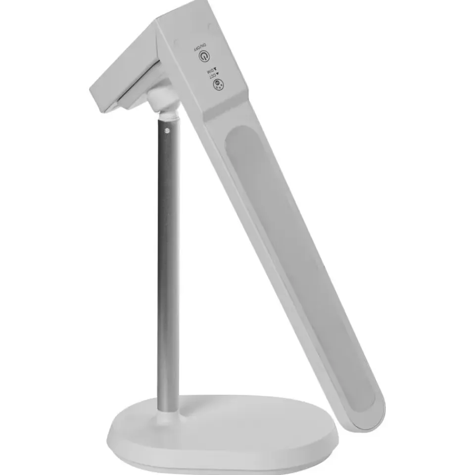 Leen Bakker TUCANA - Bureaulamp LED - Wit - Synthetisch materiaal Best