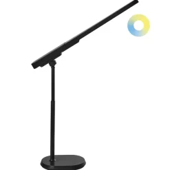 Leen Bakker TUCANA - Bureaulamp LED - Zwart - Synthetisch materiaal Best