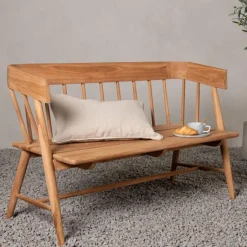 Fjôrd Tuinbank Naturel Teakhout - 132x132x85cm - Split Best