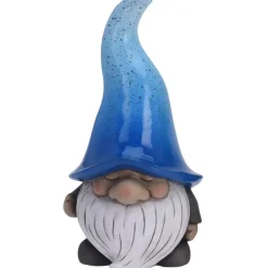 Merkloos Tuinkabouter gnoom - blauwe muts - polystone - 23 cm Sale
