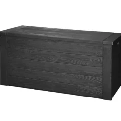 Merkloos Tuinkussen opbergbox - 120 cm - hout patroon - kussenbox Outlet