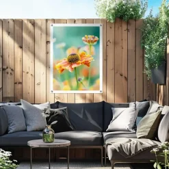 Reinders Tuinposter Bloem - 80 x 60cm - Oranje Clearance