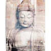 Reinders Tuinposter Boeddha - 80 x 60cm - Bruin Clearance