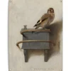 Reinders Tuinposter Carel Fabritius Het Puttertje - 80 x 60cm - Bruin Best