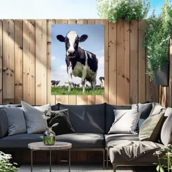 Reinders Tuinposter Dutch Cow - 80 x 60cm - Groen Best