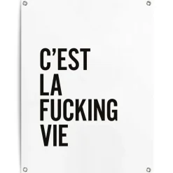 Reinders Tuinposter Het leven - 80 x 60cm - Zwart-Wit Discount