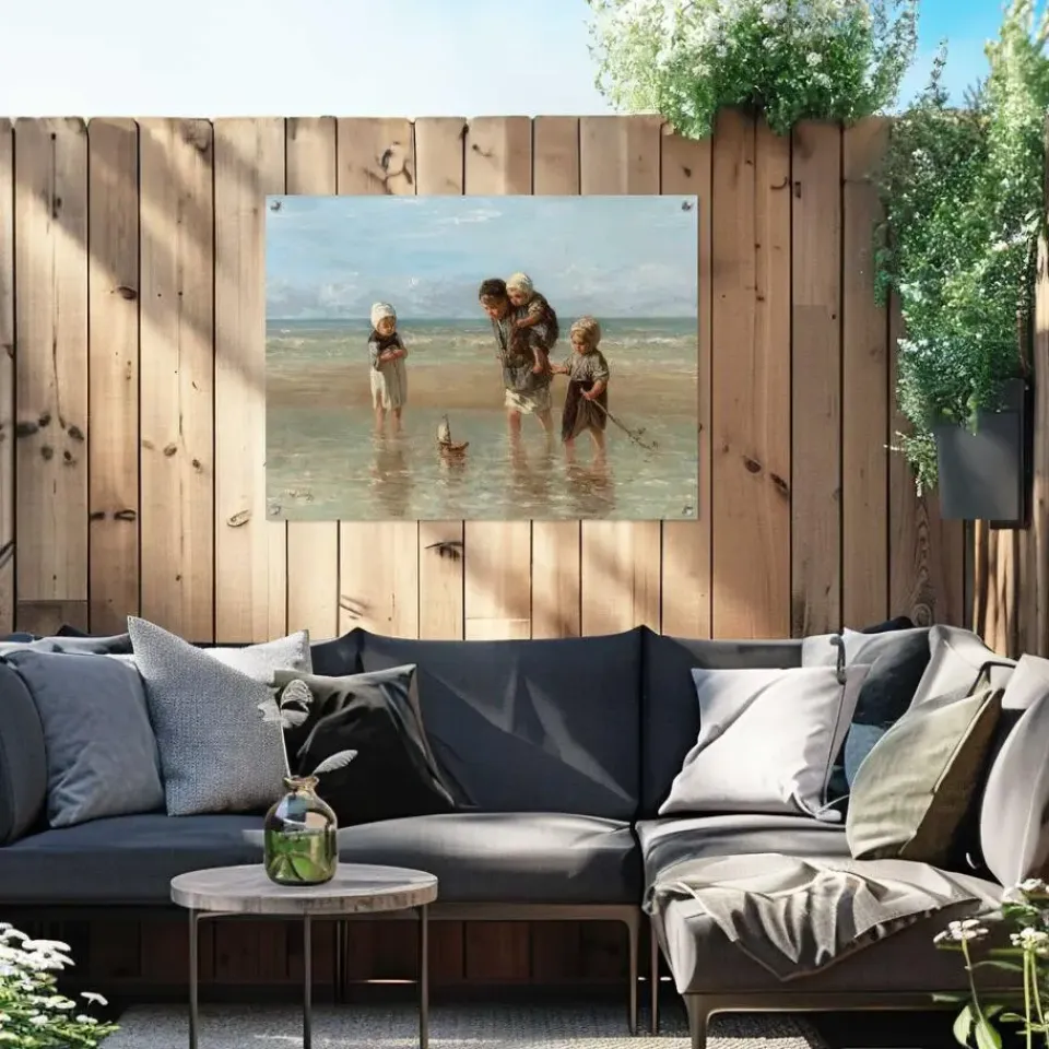 Reinders Tuinposter Israëls Kinderen der Zee - 60 x 80cm - Beige