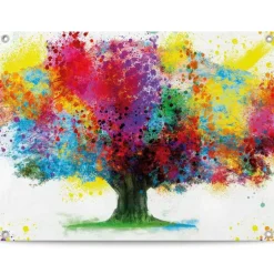 Reinders Tuinposter Kleurrijke boom - 60 x 80cm - Bont Online