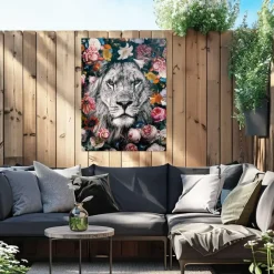 Reinders Tuinposter Leeuw - 80 x 60cm - Bont Sale