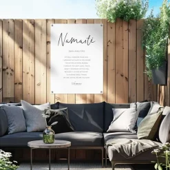 Reinders Tuinposter Namasté - 80 x 60cm - Zwart-Wit Best