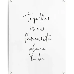 Reinders Tuinposter Samen - 80 x 60cm - Zwart-Wit Best