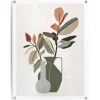 Reinders Tuinposter Vaas met bladertakken - 80 x 60cm - Groen Clearance