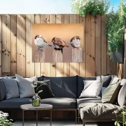 Reinders Tuinposter Vogels - 60 x 80cm - Beige New