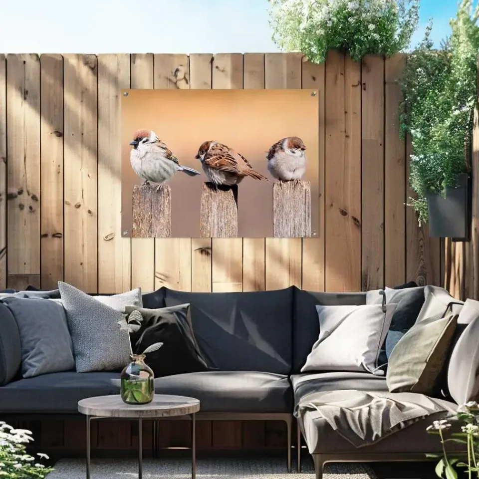 Reinders Tuinposter Vogels - 60 x 80cm - Beige New