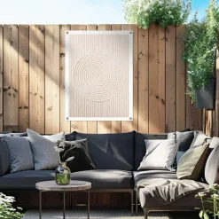 Reinders Tuinposter Zandcirkels - 80 x 60cm - Beige Hot
