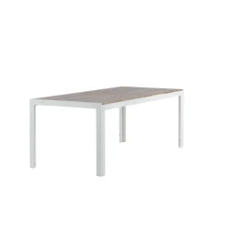 Fjôrd Tuintafel Acaciahout/Metaal - 200x100x76cm - Bois Best