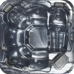 Beliani TULAROSA - Whirlpool buitenbad - Grijs - 210 x 210 cm - Acryl Sale