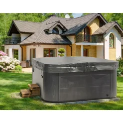 Beliani TULAROSA - Whirlpool buitenbad - Grijs - 210 x 210 cm - Acryl Sale