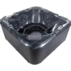 Beliani TULAROSA - Whirlpool buitenbad - Grijs - 210 x 210 cm - Acryl Sale