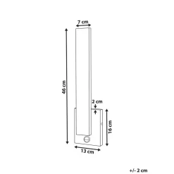 Beliani TUMMEL - Wandlamp - Zwart - Ijzer Discount