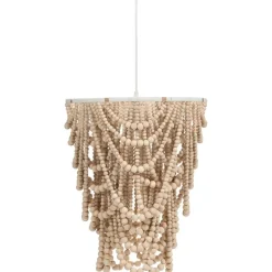 Leen Bakker TURABO - Kroonluchter - Lichtbruin - Rubberhout New