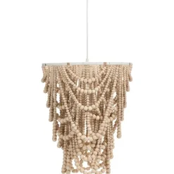 Leen Bakker TURABO - Kroonluchter - Lichtbruin - Rubberhout New