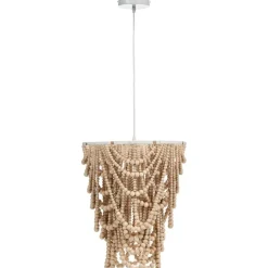 Leen Bakker TURABO - Kroonluchter - Lichtbruin - Rubberhout New