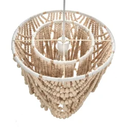 Leen Bakker TURABO - Kroonluchter - Lichtbruin - Rubberhout New