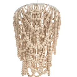 Leen Bakker TURABO - Kroonluchter - Lichtbruin - Rubberhout New